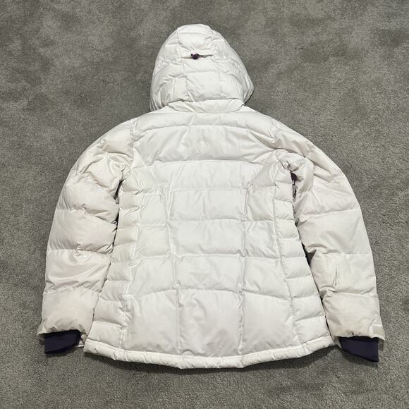 Mountain Hardware Women's Down Puffer 650 Down Jacket Recco White Pink Parka - Picture 7 of 12